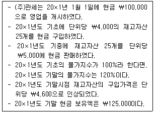 관세사 회계학 6번 문제 이미지