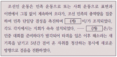 한국사능력검정시험 심화 38번 문제 이미지