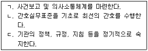 9급 지방직 공무원 간호관리 16번 문제 이미지